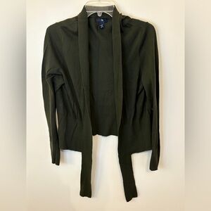 GAP Green Cardigan Sweater Wrap-Style Knit